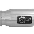 Load image into Gallery viewer, aFe MACH Force-Xp 3in Inlet x 4in Outlet x 9in Length 304 Stainless Steel Exhaust Tip Polished - Additional View 5