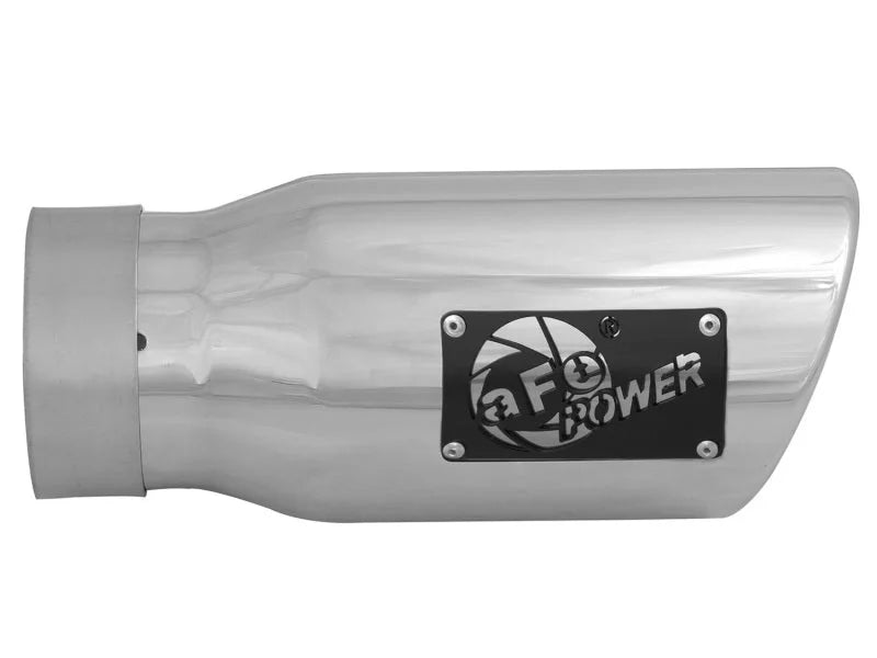 aFe MACH Force-Xp 3in Inlet x 4in Outlet x 9in Length 304 Stainless Steel Exhaust Tip Polished - Additional View 5