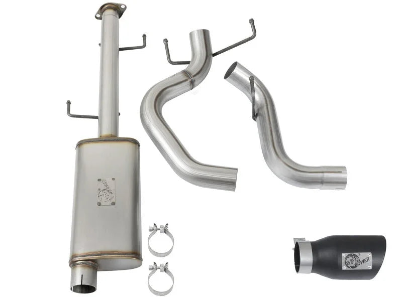 aFe MACH Force Xp 3in SS Cat-Back Single Side Exit Exhaust w/Black Tips 07-14 Toyota FJ Cruiser - Installation View