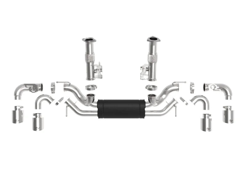 aFe MACH Force-Xp 3in to 2-1/2in 304SS Cat-Back 2020 Chevy Corvette (C8) 6.2L - Polished Tip - Additional View 6