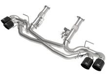 Load image into Gallery viewer, aFe MACH Force-Xp 3in to 2-1/2in 304SS Cat-Back (No Muff.) 2020 Chevy Corvette (C8) 6.2L - Black Tip - Main Product View