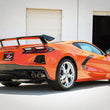 Load image into Gallery viewer, aFe MACH Force-Xp 3in to 2-1/2in 304SS Cat-Back (No NPP) 2020 Chevy Corvette (C8) 6.2L - Carbon Tip - Back View