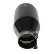 Load image into Gallery viewer, aFe MACH Force-Xp 409 SS Clamp-On Exhaust Tip 2.5in. Inlet / 4.5in. Outlet / 9in. L - Black - Installation View