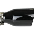 Load image into Gallery viewer, aFe MACH Force-Xp 409 SS Clamp-On Exhaust Tip 2.5in. Inlet / 4.5in. Outlet / 9in. L - Black - Additional View 5