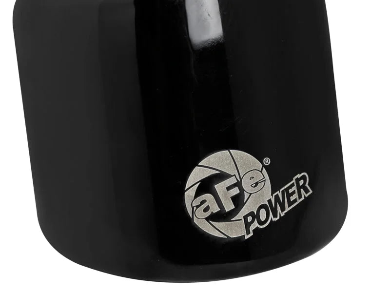 aFe MACH Force-Xp 409 SS Clamp-On Exhaust Tip 2.5in. Inlet / 4in. Outlet / 6in. L - Black - Additional View 5