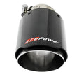 Load image into Gallery viewer, aFe MACH Force-Xp 409 SS Clamp-On Exhaust Tip 2.5in. Inlet / 4in. Outlet / 7in. L - Carbon - Additional View 6
