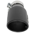 Load image into Gallery viewer, aFe MACH Force-Xp 409 SS Exhaust Tip Black (Left Side) 3in In x 4-1/2in Out x 9in L Clamp-On - Back View