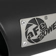 Load image into Gallery viewer, aFe MACH Force-Xp 409 SS Exhaust Tip Black (Left Side) 3in In x 4-1/2in Out x 9in L Clamp-On - Additional View 5