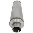 Load image into Gallery viewer, aFe MACH Force-Xp 409 SS Muffler 3-1/2in ID Center/Center x 7in Dia x 24in L - Round Body - Back View