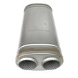 Load image into Gallery viewer, aFe MACH Force-Xp 409 SS Muffler 3in Dual Inlet/Dual Outlet 5in H x 8in W x 18in L - Oval Body - Installation View
