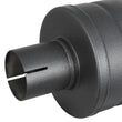 Load image into Gallery viewer, aFe MACH Force-Xp 409 SS Muffler w/ Black finish 2-1/2in Inlet &amp; Oulet 14in x 16in Diameter - Side View