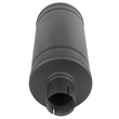 Load image into Gallery viewer, aFe MACH Force-Xp 409 SS Muffler w/ Black finish 2-1/2in Inlet &amp; Oulet 14in x 16in Diameter - Installation View