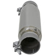 Load image into Gallery viewer, aFe MACH Force-Xp 409 SS Resonator 3in. Inlet/Outlet / 4in. Diameter / 12in. Body / 16in. Length - Back View