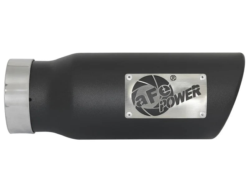 aFe MACH Force-Xp 409 Stainless Steel Exhaust Tip 3.5 In x 4.5in Out x 12in L Clamp-On - Additional View 6