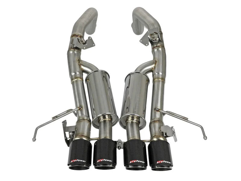 aFe MACH Force-Xp Axle-Back Exhaust System w/ Carbon Fiber Tips Chevrolet Corvette (C7) 14-19 6.2L - Additional View 7