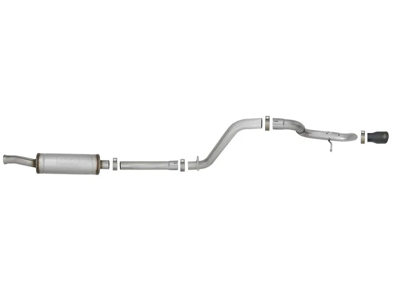 aFe MACH Force-Xp Axle-Back Hi-Tuck Exhaust System w/Black Tip 18-19 Jeep Wrangler (JL) V6 3.6L - Additional View 5