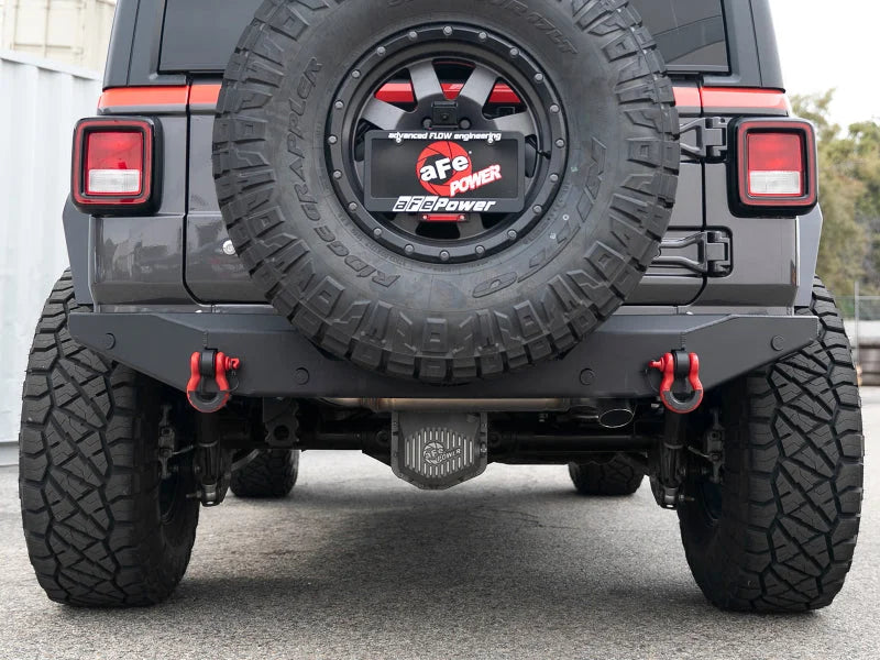 aFe MACH Force-Xp Hi-Tuck 3in 409 SS 18-20 Jeep Wrangler JL 2.0/3.6 Axle-Back Exhaust - Side View