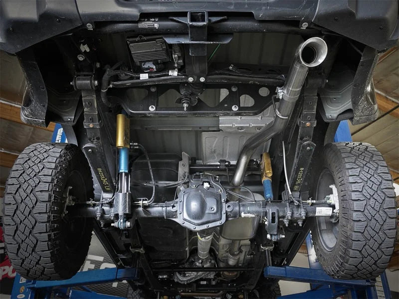 aFe MACH Force-Xp Hi-Tuck 3in. 409 SS C/B Exhaust 15-18 GM Colorado L4-2.5L/V6-3.6L - Polished Tip - Installation View