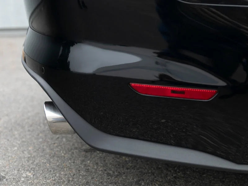 aFe MACH Force-Xp SS Axle Back Exhaust w/Polished Tips 15-17 Ford Mustang GT V8-5.0L - Side View