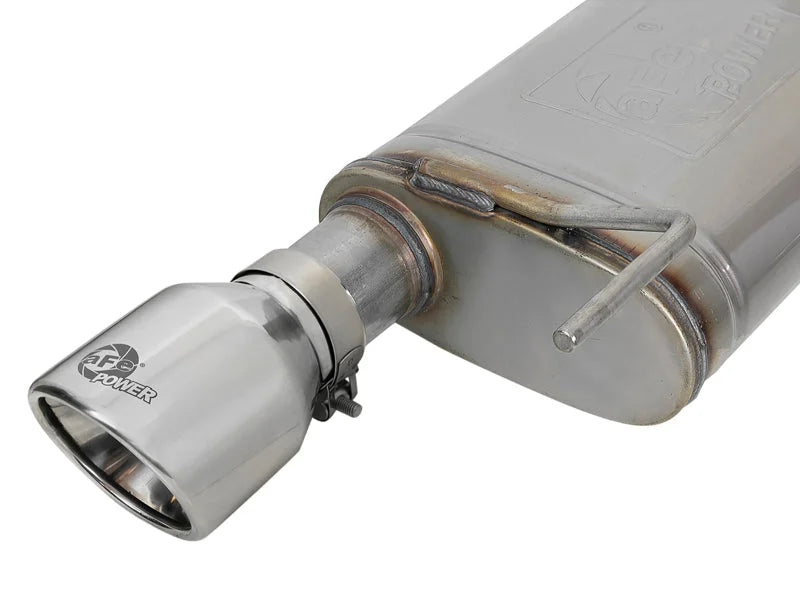 aFe MACH Force-Xp SS Axle Back Exhaust w/Polished Tips 15-17 Ford Mustang GT V8-5.0L - Additional View 5