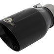 Load image into Gallery viewer, aFe MACH Force-Xp Univ 304 SS Double-Wall Clamp-On Exhaust Tip - Black - 3in Inlet - 4.5in Outlet - Main Product View