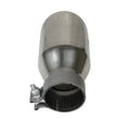 Load image into Gallery viewer, aFe MACH Force-Xp Univ 304 SS Double-Wall Clamp-On Exhaust Tip - Polished - 3in Inlet - 4.5in Outlet - Side View