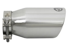 Load image into Gallery viewer, aFe MACH Force-Xp Universal 304 SS Single-Wall Clamp-On Exhaust Tip - Polished - Installation View