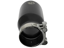 Load image into Gallery viewer, aFe MACH Force-Xp Universal 409 SS Single-Wall Clamp-On Exhaust Tip - Black - Installation View
