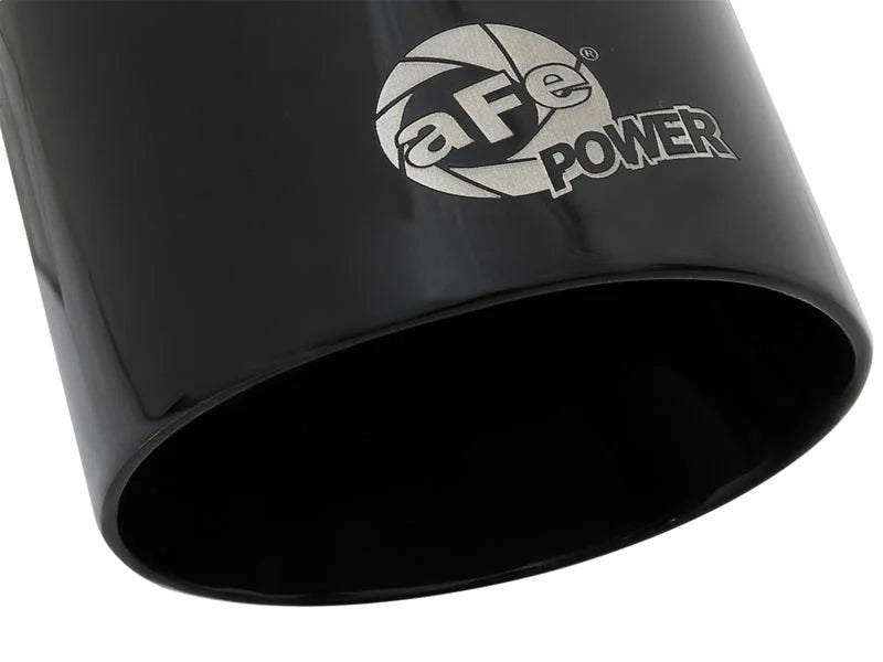 aFe MACH Force-Xp Universal 409 SS Single-Wall Clamp-On Exhaust Tip - Black - Additional View 5