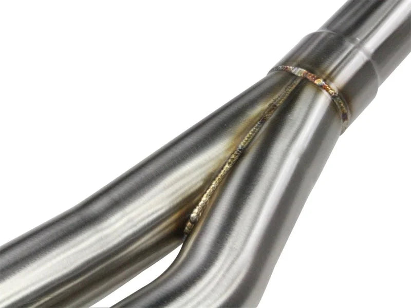 aFe MACHForce Exhaust Cat-Back SS-304 w/ Polished Tips 07-13 BMW 328i (E92/93) L6 3.0L Non-Turbo - Back View
