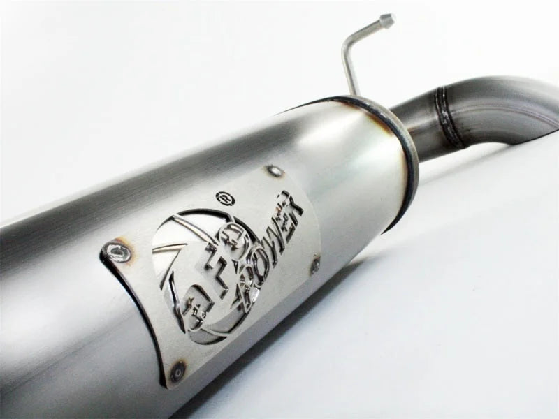 aFe MACHForce XP 07-17 Jeep Wrangler V6-3.6/3.8L 409 SS 2.5in Axle-Back Exhaust - Side View