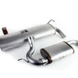 Load image into Gallery viewer, aFe MACHForce XP 07-17 Jeep Wrangler V6-3.6/3.8L 409 SS 2.5in Axle-Back Exhaust - Back View