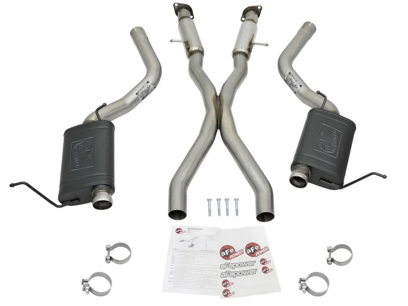 aFe MACHForce XP 12-17 Jeep Grand Cherokee WK2 SRT8 V8-6.4L 304SS Cat-Back Exhaust System - Installation View
