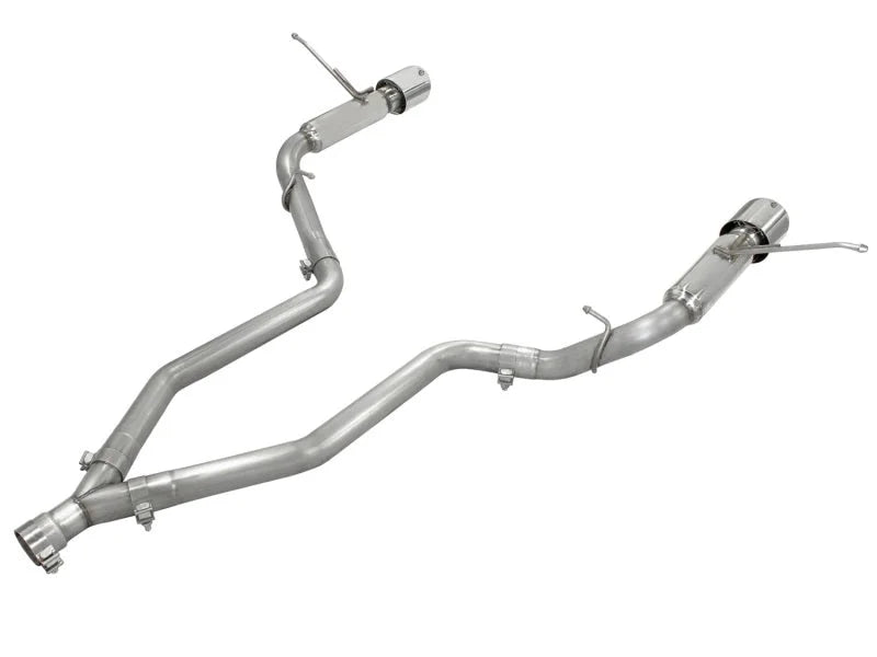 aFe MACHForce XP 14+ Jeep Grand Cherokee V6 3.0L (td) 2.5in DPF-Back 409SS Exhaust w/Resonators - Side View