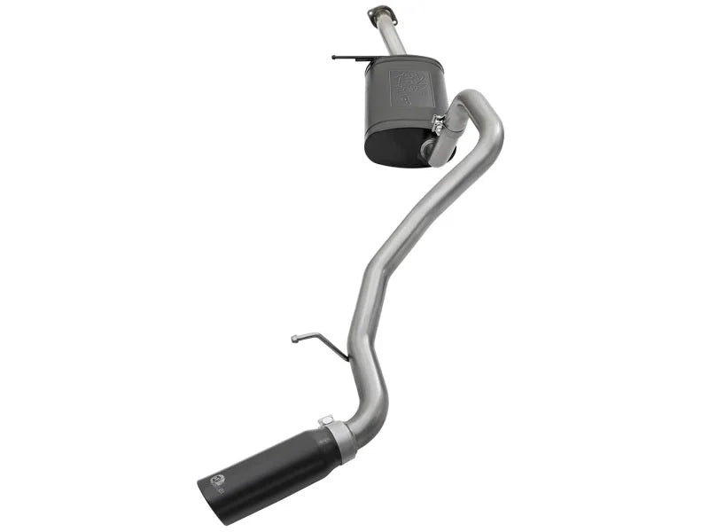 aFe MACHForce XP 2-1/2in 304 SS Cat Back Exhaust w/ Black Tips 2001-2016 Nissan Patrol (Y61) 4.8L - Side View