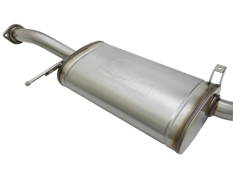 aFe MACHForce XP 2-1/2in 409 SS Cat Back Exhaust 2001-2016 Nissan Patrol (Y61) I6-4.8L 4 Door - Side View