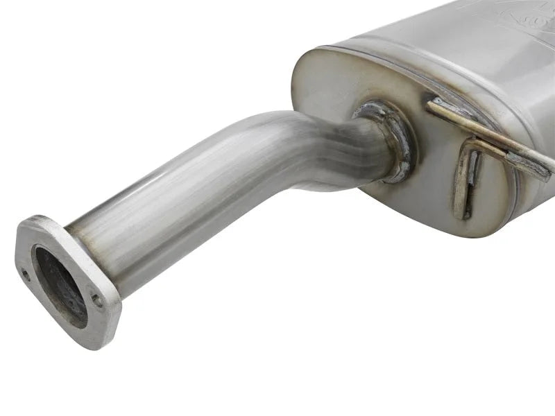 aFe MACHForce XP 2-1/2in 409 SS Cat Back Exhaust 2001-2016 Nissan Patrol (Y61) I6-4.8L 4 Door - Back View