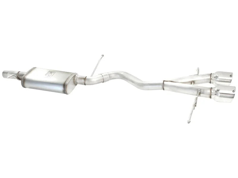 aFe MACHForce XP 2-1/2in SS-304 Cat-Back Exhausts w/ Polished Dual Tips 2008 VW Golf R32 V6-3.2L MKV - Additional View 5