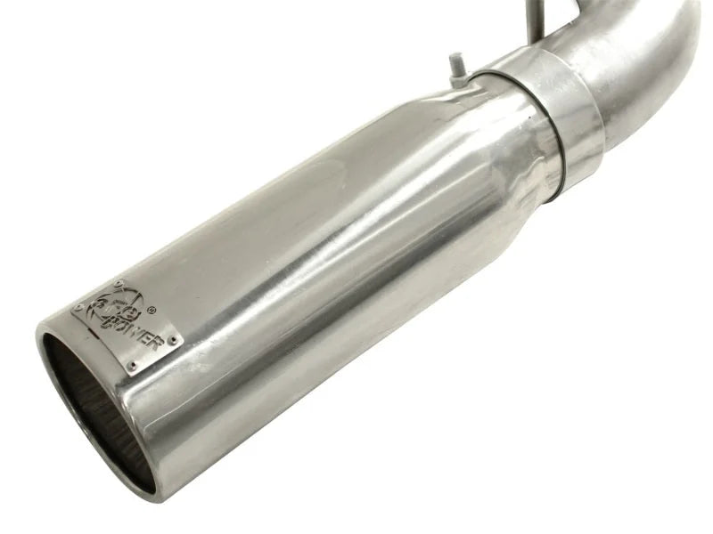 aFe MACHForce XP 2-1/2in to 3in 409 SS Cat-Back Exhaust w/ Polished Tips 10-17 Toyota Tundra V8 5.7L - Back View