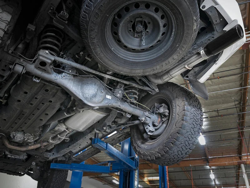 aFe MACHForce XP 2.5in 304-SS Exhaust Cat-Back w/ Black Tip 10-19 Toyota 4Runner V6-4.0L - Side View