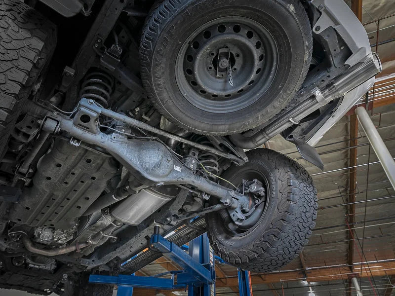 aFe MACHForce XP 2.5in 304-SS Exhaust Cat-Back w/ Polished Tip 10-20 Toyota 4Runner V6-4.0L - Side View