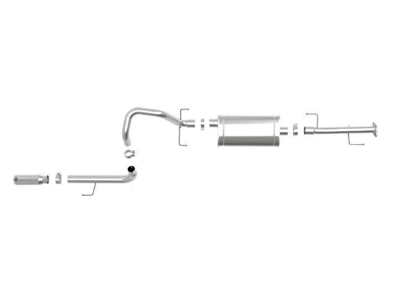 aFe MACHForce XP 2.5in 304-SS Exhaust Cat-Back w/ Polished Tip 10-20 Toyota 4Runner V6-4.0L - Installation View