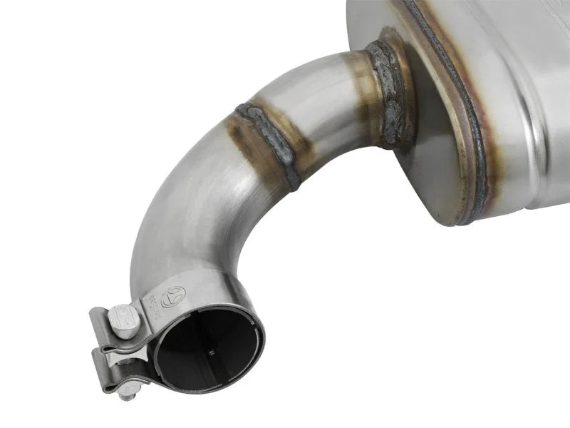 aFe MACHForce XP 2.5in 409 Stainless Axle Back Exhaust w/ Black Tips 15-17 Ford Mustang I4-2.3L (t) - Additional View 5