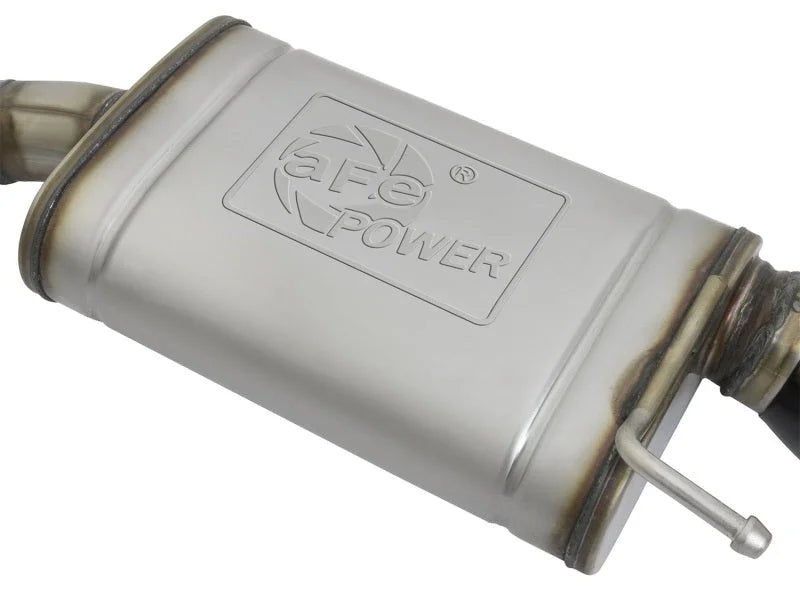 aFe MACHForce XP 2.5in 409 Stainless Axle Back Exhaust w/ Black Tips 15-17 Ford Mustang I4-2.3L (t) - Additional View 7