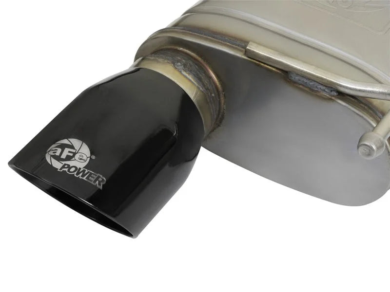 aFe MACHForce XP 2.5in 409 Stainless Axle Back Exhaust w/ Black Tips 15-17 Ford Mustang I4-2.3L (t) - Additional View 8