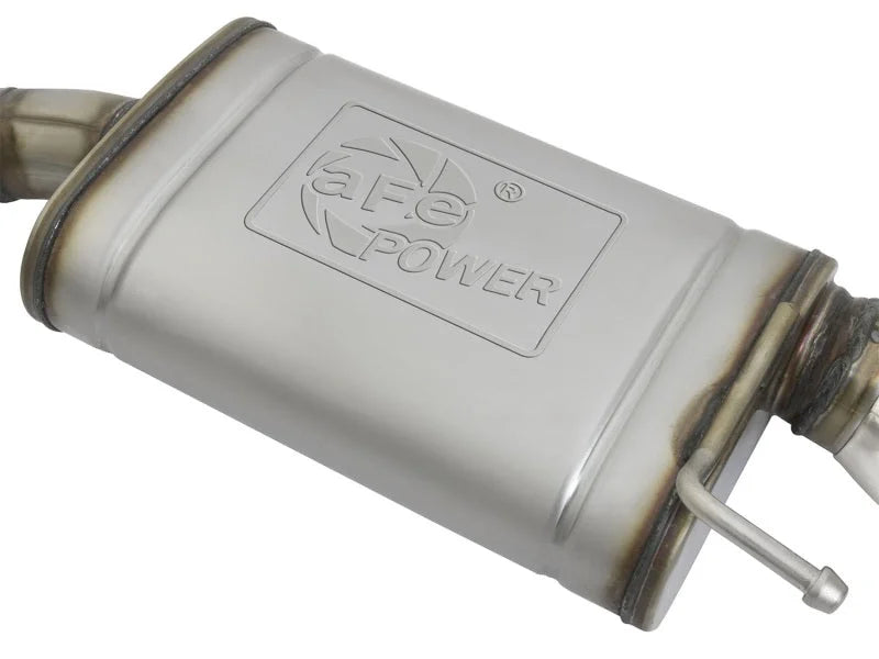 aFe MACHForce XP 2.5in 409 Stainless Axle Back Exhaust w/Stainless Tips 15-17 Ford Mustang I4-2.3L - Additional View 5