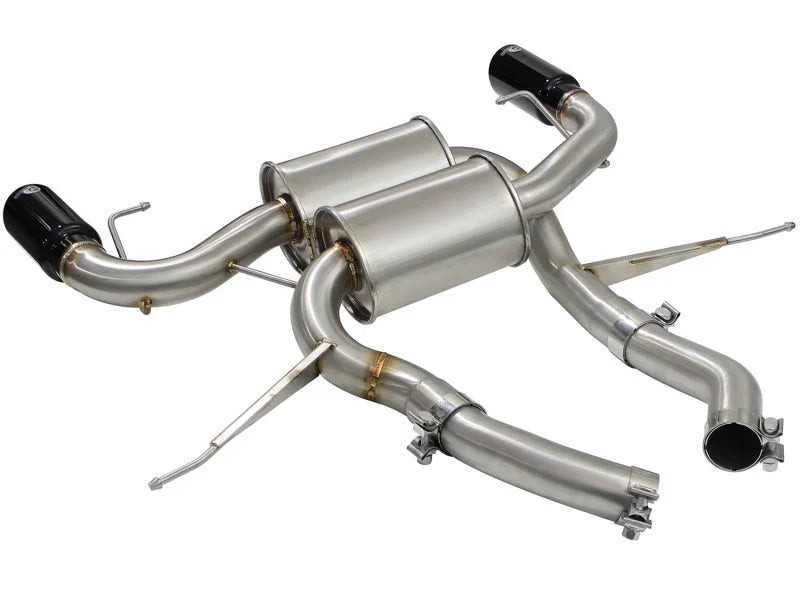 aFe MACHForce XP 2.5in Axle Back Stainless Exhaust w/ Black Tips 07-13 BMW 335i 3.0L L6 (E90/92) N55 - Additional View 7