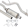Load image into Gallery viewer, aFe MACHForce XP 2.5in SS-409 Cat-Back Exhaust 07-16 Jeep Wrangler (JK) V6-3.6L/3.8L (2-4 Door) - Installation View