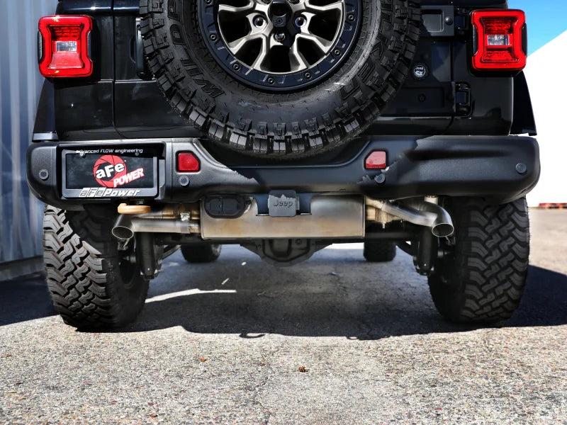 aFe MACHForce XP 304 Stainless Steel Exhaust Tip Upgrade 21-23 Jeep Wrangler JL Rubicon - Additional View 5