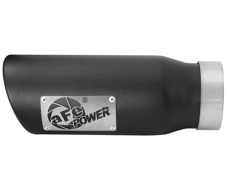 aFe MACHForce-XP 3.5in 409 Stainless Steel Exhaust Tip 3.5in x 4.5in Out x 12in L Clamp-On - Additional View 5